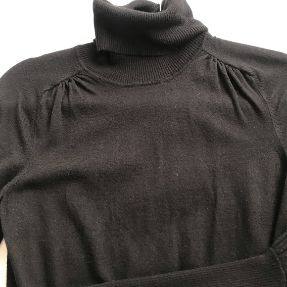 Black Classic Turtle Neck Sweater - Picture 3 of 5